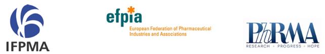 IPHMA EFPIA PhRMA logos pharma serialisation position paper banner IPHMA EFPIA PhRMA logos pharma serialisation position paper banner